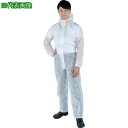 ■TRUSCO 【売切廃番】 ECO不織布使い捨て保護服 つなぎフード付きタイプ XXLサイズ 目付60g コーティングなし〔品番:TRV2ECO60XXL〕【...