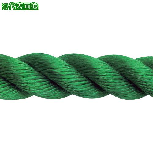 ■まつうら PPスパンシーカラーロープ(3打ち) 30mmΦ×30m 緑 ドラム巻〔品番:PPSPAN30X30GRNDR〕【2686490:0】[法人・事業所限定][外直送元][店頭受取不可]