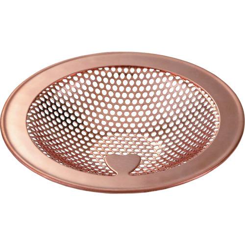 ■SANEI ユニットバス用ヘアキャッチャー 銅製 取っ手付き 直径102mm〔品番:PH6250F3AL〕【2719369:0】[..