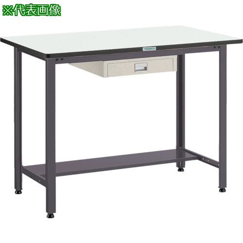 ■TRUSCO 中荷重立作業台(500kg)HAEW型 1800X750XH885 薄型1段引出付 ダークグレー色〔品番:HAEWP1875UDC1〕【2780976:0】[法人・事業所限定][外直送元][店頭受取不可]