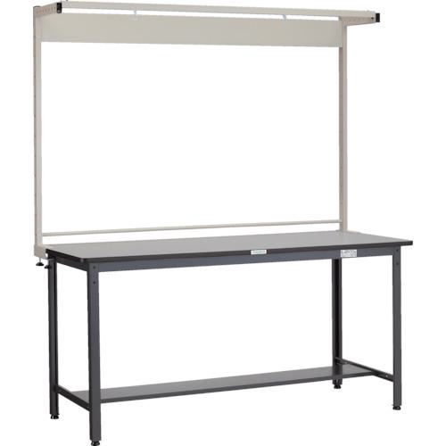 ■TRUSCO 中荷重立作業台(500kg)HAEW型 1800X750XH2093(全高) ツールハンガー付 ダークグレー色〔品番:H..