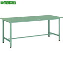 ■TRUSCO 軽荷重作業台(300kg)AE型 1500X750XH740 基本タイプ グリーン色〔品番:SAE1500〕【2851521:0】[法人・事業所...