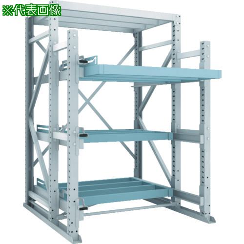 ■TRUSCO フルスライダーラック スライド4段 スチール板無し 連結〔品番:NSFS244R〕【2869977:0】[送料..