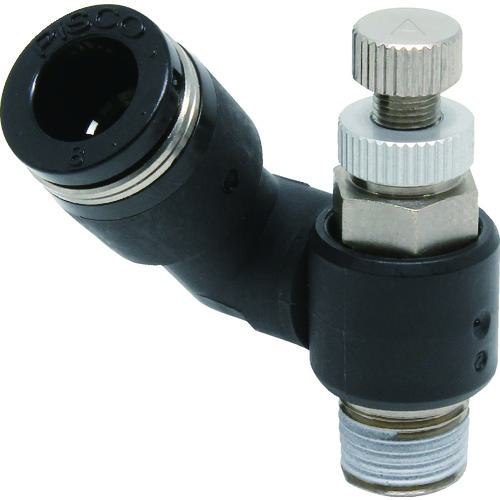 ■PISCO スピードコントローラ フリー メーターアウト制御チューブ8ネジR1/8〔品番:JSS801A〕【2907976:0】[店頭受取不可]