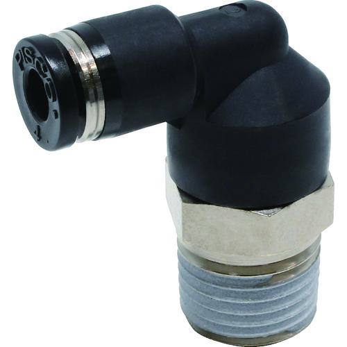 ■PISCO チューブフィッティング エルボ 適合外径4mm 接続口径R1/4〔品番:PL402〕【2908921:0】[店頭受取不可]