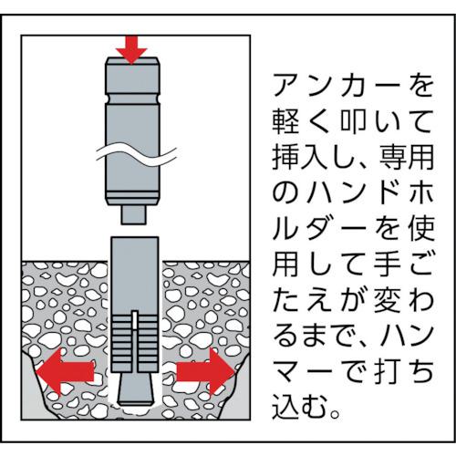 ■サンコー 本体打込み式アンカー グリップアンカー用ハンドホルダー 適合サイズM8、W5/16〔品番:GA25H〕【2941627:0】[店頭受取不可] 2