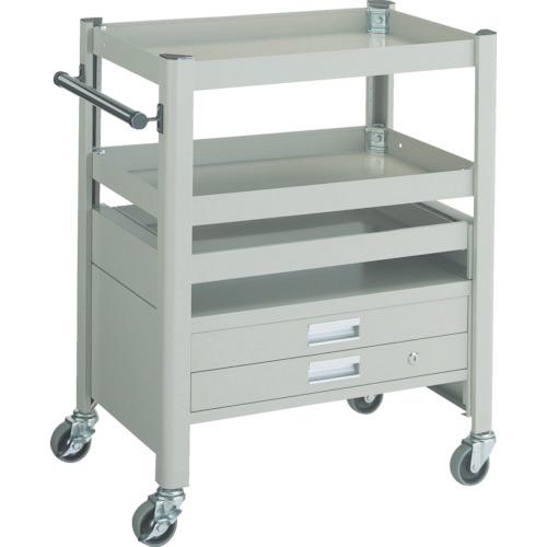 ■TRUSCO コンビネーションワゴン 643X427XH880 スライド棚付〔品番:TCW81C3〕【3015165:0】[直送DS][店頭受取不可]