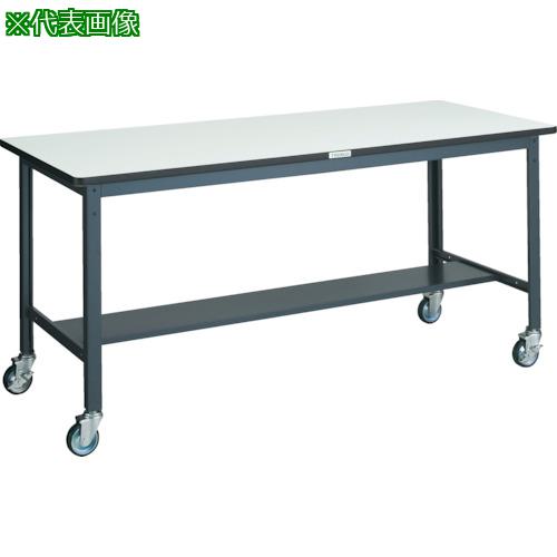 ■TRUSCO 中荷重作業台(250kg)AEW型 1800X750XH846 φ100ウレタンキャスター付 ダークグレー色〔品番:AEWS1875CU100〕【3031616:0】[法人・事業所限定][直送元][店頭受取不可](3)
