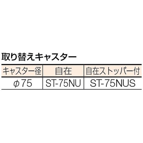 ■TRUSCO コンビネーションワゴン 643X427 1段引出・仕切板付〔品番:TCW81BD〕【3047474:0】[直送DS][店頭受取不可] [2]