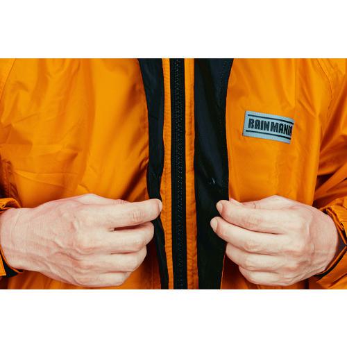 カジメイク 3308 レインタックコート上下メッシュ アイボリー L 3308-7-L 1着 ■▼151-9327【代引決済不可】【送料都度見積】