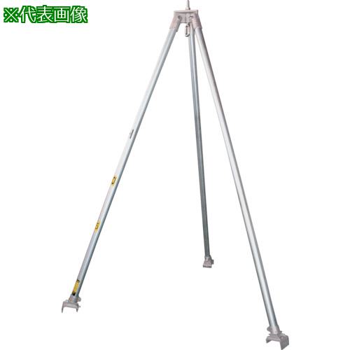 ■江崎 スチール製三脚H型 定格荷重1000kg〔品番:H401000〕【3150347:0】[送料別途見積り][法人・事業所..