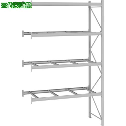 ■NF パレットラック 1.5t用連結 奥行1200×高さ4500×有効間口2300mm 最大積載量6000kg〔品番:P645X23A12..