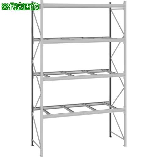 ■NF パレットラック 1.5t用単体 奥行1200×高さ5000×有効間口2700mm 最大積載量6000kg〔品番:P650Y27A2124〕【3193925:0】[送料別途見積り][法人・事業所限定][外直送][店頭受取不可]