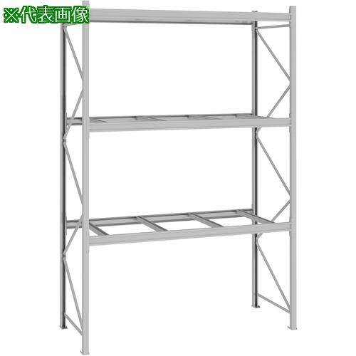 ■NF パレットラック 2ton用単体 奥行1100×高さ4000×有効間口2300mm 最大積載量6000kg〔品番:P640Y23A2113〕【3200219:0】[送料別途見積り][法人・事業所限定][外直送][店頭受取不可]