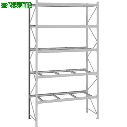 ■NF パレットラック 1ton用単体 奥行1100×高さ6000×有効間口2700mm 最大積載量5000kg〔品番:P660X27A115〕【3211309:0】[送料別途見積り][法人・事業所限定][外直送][店頭受取不可]