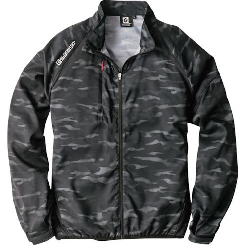 ■コーコス ストレッチシェルジャケット チャコールカモフラ Sサイズ〔品番:G301063S〕【3214789:0】[送料別途見積り][掲外取寄][店頭受取不可]