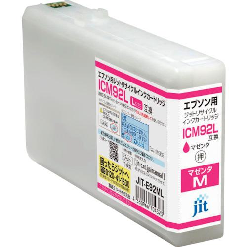 ■jit エプソン ICM92L対応 ジットリサイクルインク JIT-E92ML マゼンタ(増量)《5本入》〔品番:JITE92ML〕【3235481×5:0】[送料別途見積り][掲外取寄][店頭受取不可]