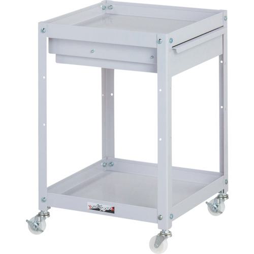 ■ヤマテック コンビニワゴン ナイロンキャスター キャビネット付2段 W400×D400×H600mm パールピンク〔品番:WCLCN2P〕【3242614:0】[法人・事業所限定][外直送元][店頭受取不可]