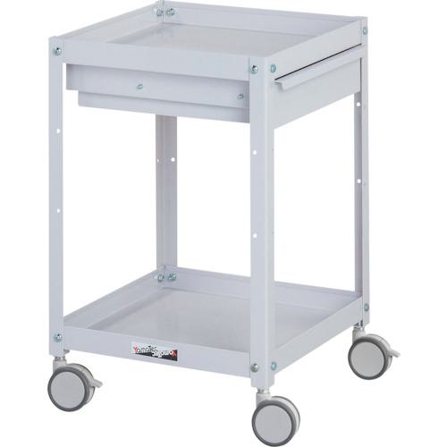 ■ヤマテック コンビニワゴン 双輪キャスター キャビネット付き2段 W400×D400×H622mm パールピンク〔品番:WCLCS2P〕【3242787:0】[法人・事業所限定][外直送元][店頭受取不可]