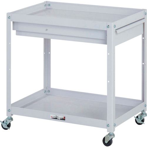 ■ヤマテック コンビニワゴン キャビネット付2段 W600×D400×H600mm パールピンク〔品番:WCC2P〕【3243043:0】[法人・事業所限定][外直送元][店頭受取不可]