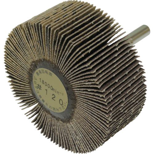 ■ヤナセ 軸付フラップホイール(120)《10個入》〔品番:UF60257〕【3250695×10:0】[店頭受取不可]