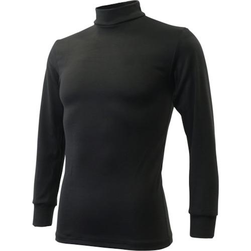■リベルタ 暖撃 サーモワン モックネック10部丈袖 メンズ用 ブラック XL〔品番:TO26100016〕【3268146:0】[店頭受取不可]