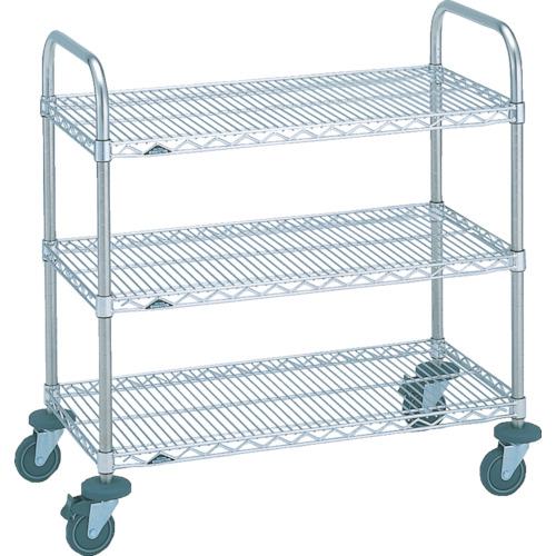 ■ERECTA ステンレス万能カート 間口910mm×奥行460mm×高さ963mm 3段〔品番:NSBKBS〕【3282937:0】[送料別途見積り][法人・事業所限定][直送][店頭受取不可]