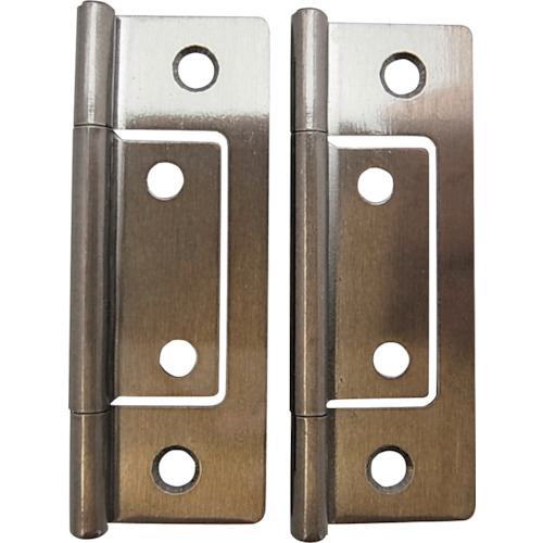 ■WAKI ステンフラッシュ丁番 BH-370 64MM アンバー 2個入り〔品番:BH370〕【3342798:0】[送料別途見積り][掲外取寄][店頭受取不可]