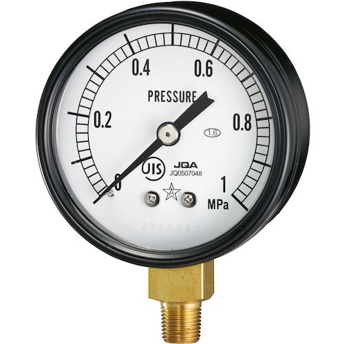 ■右下 一般圧力計〔品番:G2110110.6MPA〕【3347442:0】[送料別途見積り][掲外取寄][店頭受取不可]