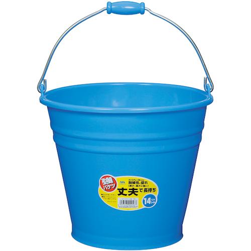 ■ヒマラヤ化学 カラーバケツ 6016 14型 ブルー 330パイ×280〔品番:002567〕【3348137:0】[店頭受取不可]