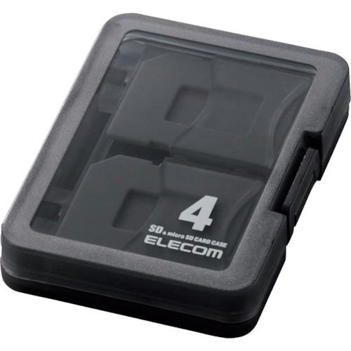 ■エレコム SDカードケース 4枚収納 SD/microSD〔品番:CMC06NMC4〕【3363893:0】[法人・事業所限定][外直送元][店頭受取不可]