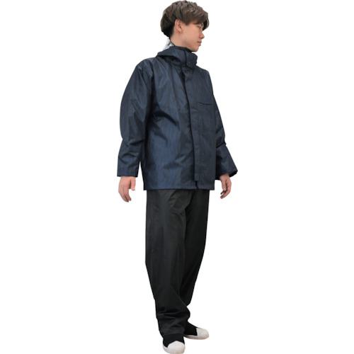 ■前垣 AP300PVCレインスーツ シャンクネイビー 4Lサイズ〔品番:AP300SNKNV4L〕【3368605:0】[送料別途見積り][掲外取寄][店頭受取不可]