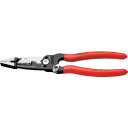 ■KNIPEX 電気技師用多機能ペンチ〔品番:13718〕【3371078:0】[店頭受取不可]