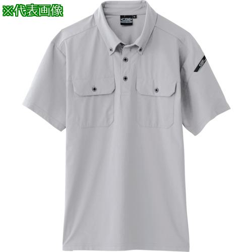■XEBEC 半袖ポロシャツ6080-22-SS シルバーグレー〔品番:608022SS〕【3371357:0】[送料別途見積り][掲外取寄][店頭受取不可]