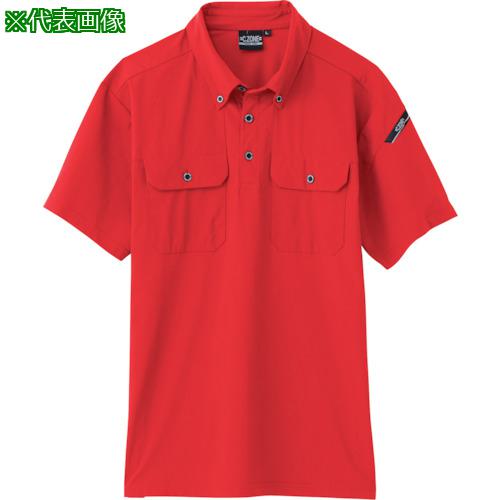 ■XEBEC 半袖ポロシャツ6080-71-5L レッド〔品番:6080715L〕【3372980:0】[送料別途見積り][掲外取寄][店頭受取不可]