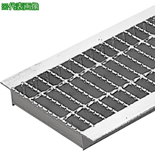 ■カネソウ スチール製グレーチング 滑り止め模様付 歩道U字溝用〔品番:HXHU1825〕【3375798:0】[送料別途見積り][法人・事業所限定][外直送][店頭受取不可]