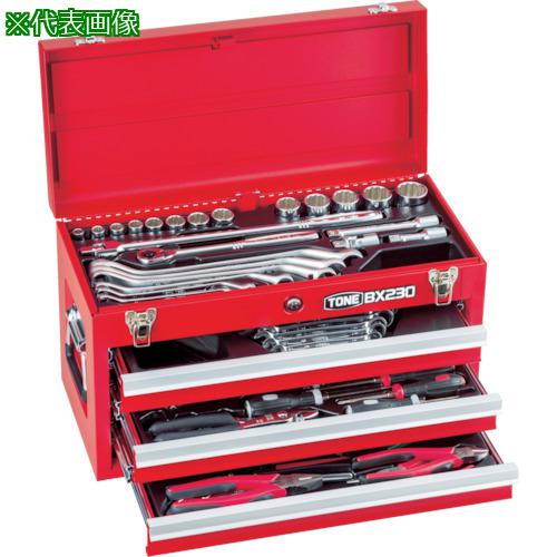 ■TONE 整備用工具セット ツールセット 差込角12.7mm 62点セット マットブラック〔品番:TSS450BK〕【3378357:0】[店頭受取不可]