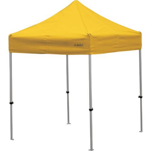 ■さくら かんたんてんと 1.8m×1.8mスチール&アルミ複合フレーム 黄〔品番:KA1WY〕【3381370:0】[送料別..