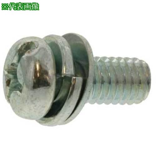 ■SUNCO 組込みねじ (+-)ナベP=4(黄銅・ニッケル) M4×8(40本入)〔品番:10010204004000800540P〕【3391820:0】[送料別途見積り][掲外取寄][店頭受取不可]