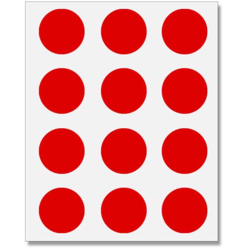 ■HEIKO タックラベル φ28 No.440 赤 180枚入り〔品番:007067661〕【3394636:0】[店頭受取不可]