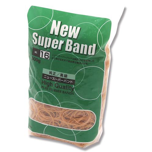 ■シモジマ わごむ ニュースーパーバンド 500g NO.16 3400本入り〔品番:003402012〕【3397928:0】[送料別途見積り][掲外取寄][店頭受取不可]