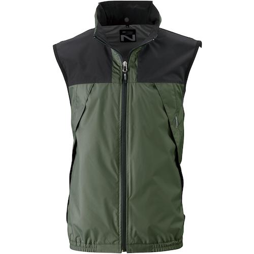 ■NSP NC-1121 Nクールウェア ベスト (服 M) ハンターグリーン・チタン・タチエリ〔品番:8212556〕【3399602:0】[送料別途見積り][法人・事業所限定][外直送][店頭受取不可]