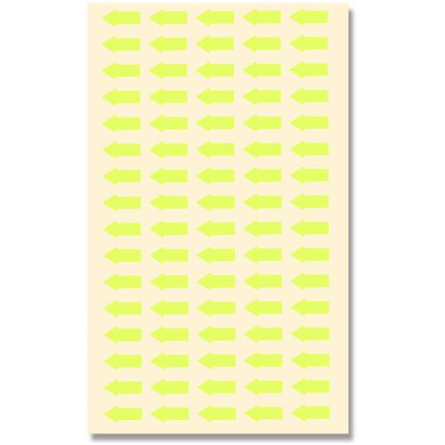 ■HEIKO タックラベル 矢印 No.636 蛍光黄色 6×13 160枚入り〔品番:007062120〕【3402564:0】[店頭受取不可]