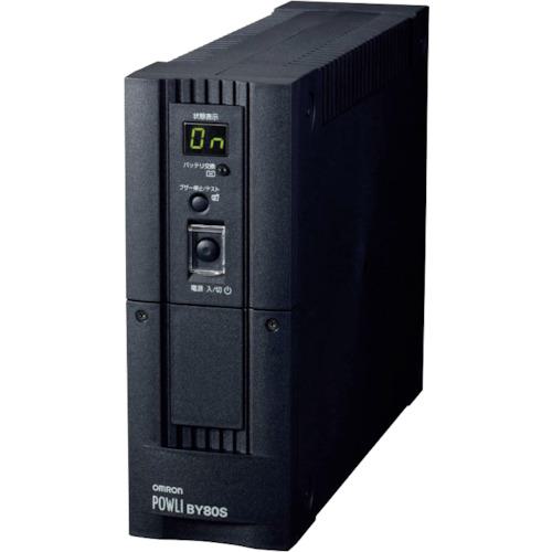 ■OMRON 常時商用(正弦波)/800VA/500W/縦型〔品番:BY80S〕【3409958:0】[送料別途見積り][掲外取寄][店頭受取不可]