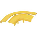 ■PANDUIT FiberRunner90度ベンド用カバー 黄 FRRA4X4LYL《5個入》〔品番:FRRASC4LYL〕【3418296×5:0】[送料別...