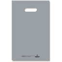 ■HEIKO 手抜きポリ袋 HDカラーポリ シルバー 表記入り 22-35(B5用) 50枚入り〔品番:006640112〕【3423364:0】[送料別途見積...