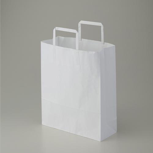 ■HEIKO 手提げ紙袋 25チャームバッグ 平手 晒白無地 26-4 50枚入り〔品番:003267400〕【3424780:0】[送料別途見積り][掲外取寄][店頭受取不可]