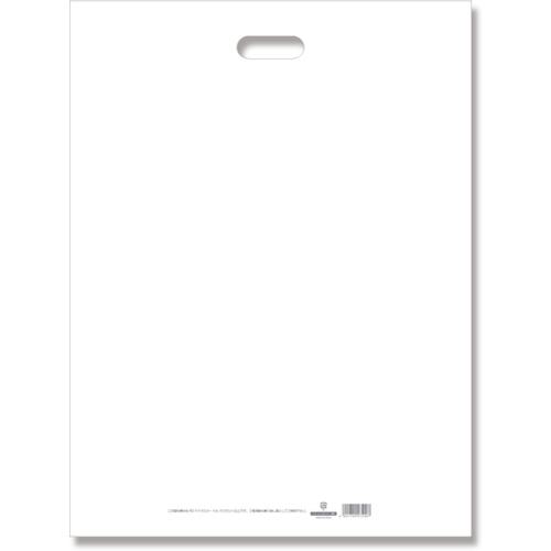 ■HEIKO 手抜きポリ袋 LDカラーポリ ホワイト 表記入り 45-60 20枚入り〔品番:006640071〕【3426596:0】[送料別途見積り][掲外取寄][店頭受取不可]