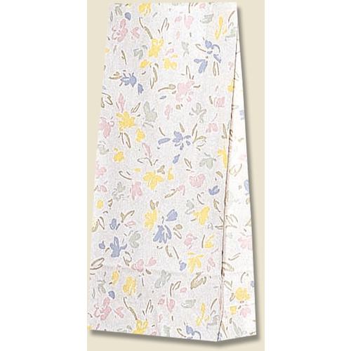 ■HEIKO 角底袋 ファンシーバッグ ペールフラワー S4 100枚入り〔品番:003050400〕【3431063:0】[送料別途見積り][掲外取寄][店頭受取不可]