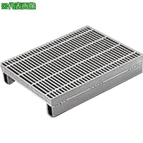■カネソウ スチール製グレーチング 細目滑り止め模様付 かさあげ型 国土交通省型側溝用〔品番:QXYK4344..